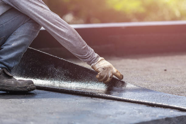 Professional Waterproofing technician working in Warsaw, OH
